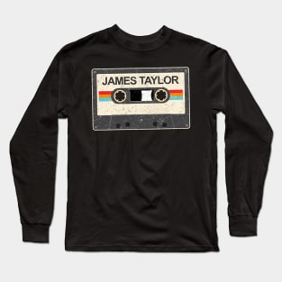 kurniamarga vintage cassette tape James Taylor, James Taylor Long Sleeve T-Shirt